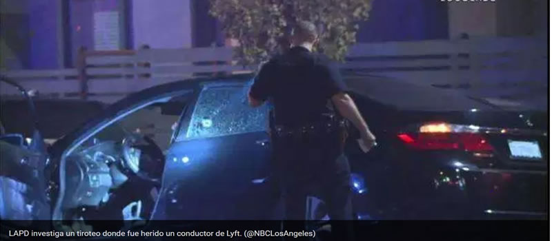 LAPD investiga un tiroteo donde fue herido un conductor de Lyft